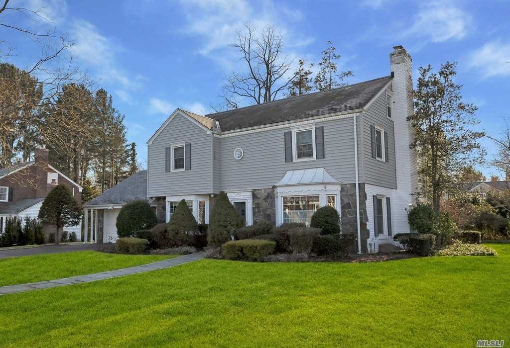 Spacious And Bright Classic Stone & Brick Munsey Park Center Hall Colonial Located In The Heart Of The Village, 4 Bedrm, 3 Full Bth, Includes Master Suite, LR w/Fpl, FDR, Kitch w/Sep Bfast Room, Lrg Fam Rm w/Gas Fpl/Cath Clg,  Full Bsmnt w/Finished Playrm, Sep Lndry/Utils, 2 Car Gar, 110x114 Lot, Slate Roof, Priv Backyard w/Patio, Whole House Generator & Water Filtration System, CAC, Gas Heat/Gas HW, Manhasset School Dist 6, Munsey Park Elementary, Convenient To Parks, Americanna Shopping Ctr, Parking At LIRR