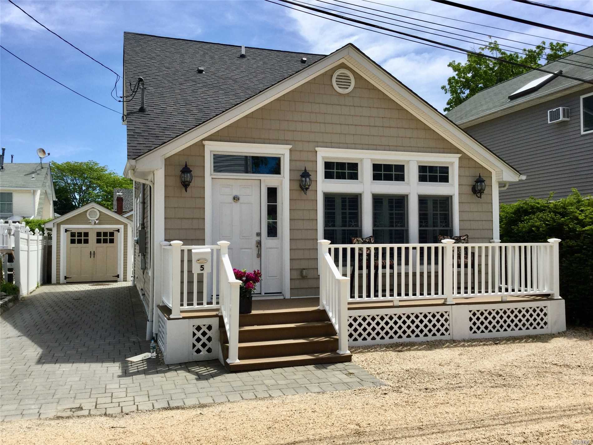 New Price!!! Fabulous Totally Renovated To Perfection Beach House Featuring Radiant Heated Floors, Cac And Custom Plantation Shutters. 5 Houses From Private Soundside Beach At The End Of The Street. Enjoy Waterviews And Sunsets From The Front Porch, And Barbecues, Fire Pit And Cabana On The Paver Patio In The Back Yard. Short Stroll To Town And Restaurants. Bayville Living At Its Best!!!