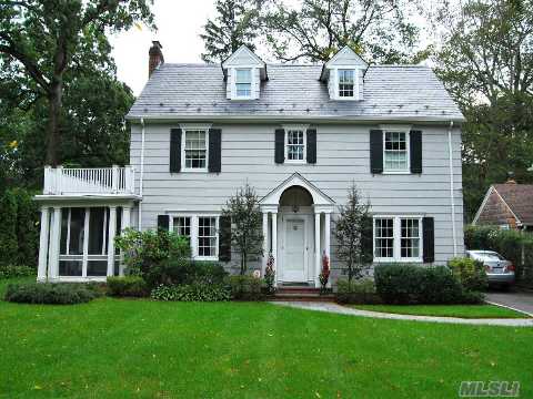 One Of The Lovliest Streets In Munsey Park. Metropolitan Museum Of Art Home.  This Home Features Center Hall, Living Room, Dining Room, New Eat In Kitchen With Gourmet Appliances, Den And New Half Bath On First Floor. Second Floor Has Master Bedroom With Bath, Three Additional Bedrooms And New Bath. Stairs To Attic. Full Basement With Laundry. Munsey Park Elementary.  