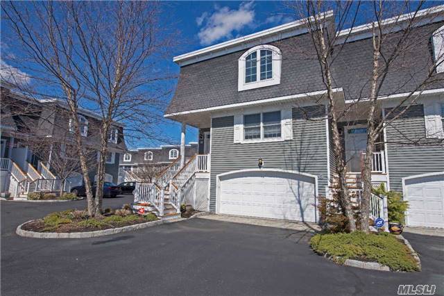 Sale May Be Subject To Term & Conditions Of An Offering Plan.3 Level End Unit Townhouse With Absolutely Amazing Waterviews! Features Cathedral Ceilings, Wood Floors, Radiant Heat, Elevator, Master Suite W/Full Bath, 2 Skylights, Wic & Fireplace And Great Room W/Fireplace. Elegant Maintenance Free Living With 30&rsquo; Deeded Docking!