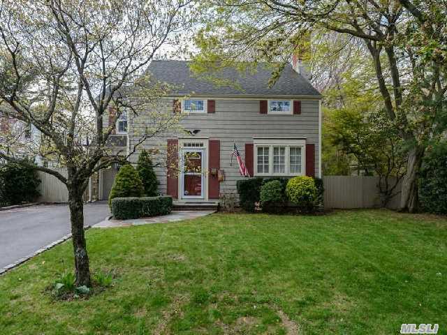 Nantucket Inspired Charming Colonial Home Features 7 Rooms Including An Amazing Oversized Master Bedroom Suite With French Doors Leading To A Balcony With Views Of The Oversized Backyard.  Beautifully Maintained Property With Mature Plantings.