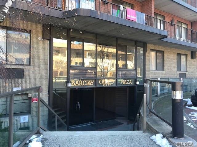 Location !!! Flushing Downtown: 9 Mints To #7 Subway & Lirr. Laundry Room On The Ground Floor Take Elevator Go 1 Level Up To Apartment #1H On The Rear Of Building Face To South:Bedroom/ Huge Living Room With Huge Terrace All Face To South . Maintenance Fee$517/Include Water &Tax , Split Ac Unit For Heat & Cooling Use Electric Pay By Self.