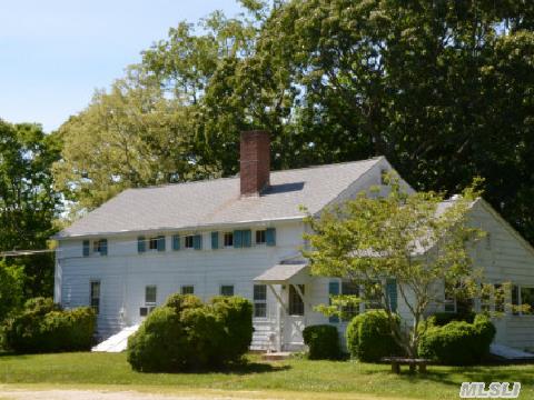 The Hallock House Built In 1837 Offers A Glimpse Into Cutchogue's Past With An Eye On Future Possibilities!Authentic Details Include Wide Plank Floors And Ballasts From A Old Sailing Ship.This A Charming Home And A Unique Opportunity To Own A Piece Of North Fork History.