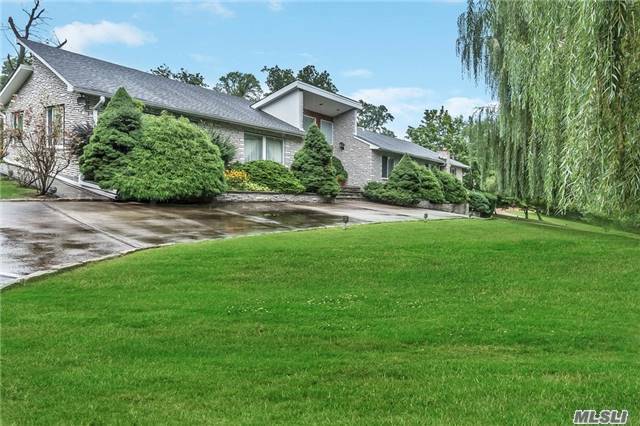 Kings Point Architecturally Unique Sprawling Ranch Home. Double Story Entry Foyer, Luxurious Marble Floors Through-Out. Wonderful Circular Driveway. Terrific Flow For Entertaining. Large Eat-In Kitchen. Expansive Lower Level. Stone Construction. Fabulous Lush Landscaping. Cool Ocean Breezes.