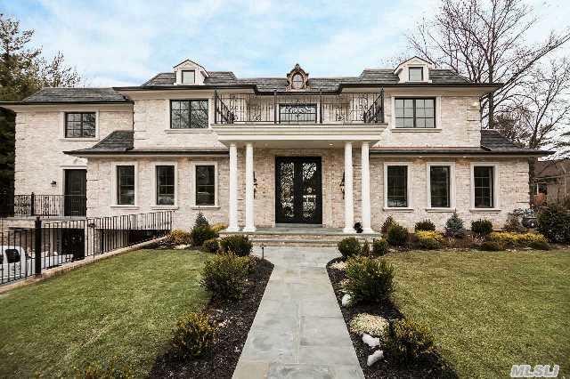 Brand New Stately & Luxurious  6500 Sqft Brick C/H Colonial On Over  1/3 Acre. Double Height Majestic Entry Foyer,  Entertaining Size Lr,  Dr W/Coffered Ceilings,  Den,  Library, 2 Powder Rms,  Guest Rm W/Bth,  State Of The Art Eik,  Mstr Br Suite W/Mstr Bth,  4 Brs,  3Bths,  Finished Bsmt W/Home Theater,  Playroom,  Laundry Room,   Maids Quarters & Bth In Waterfront Pool & Tennis Comm