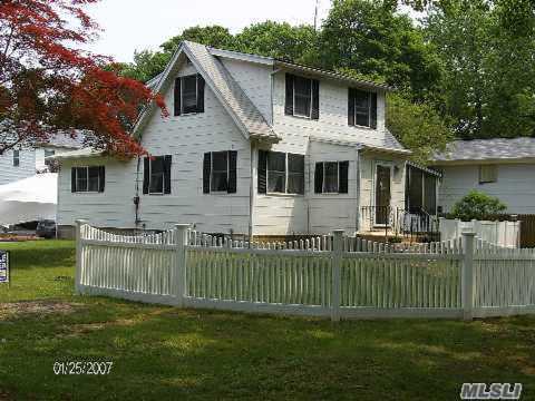 Close To Forge River Marina & Town Dock. Beautiful 1500 Sq Ft Cape Offering Enclosed Porch, Foyer Living Room, Eik, Dining Area, Master Bedroom Plus 2 More Bedrooms, 2 Full Baths, & Full Basement. Make This House, Your Home!