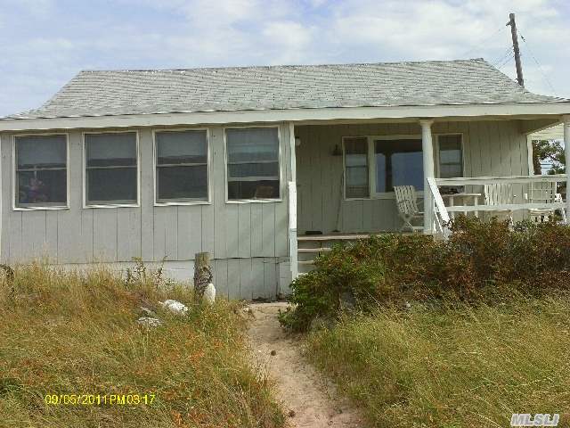 2 Bdr Home On Li Sound,  118Ft Water Front Possibilities Are Endless