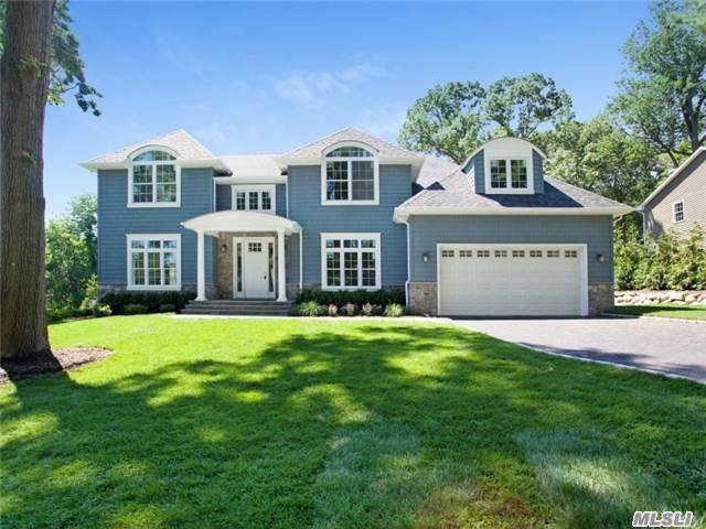 Spectacular Hampton Style Colonial, 4Brms, 3.5Bths, Appx 4000', New Construction W/Finest Quality Materials & Beautiful Architectural Detailing. Wonderful Everyday Living & Entertaining Features With An Open Floor Plan. Gas Heat! Located In The Charming Waterfront Community Of Mill Neck Estates. Private Beach & Mooring Rights