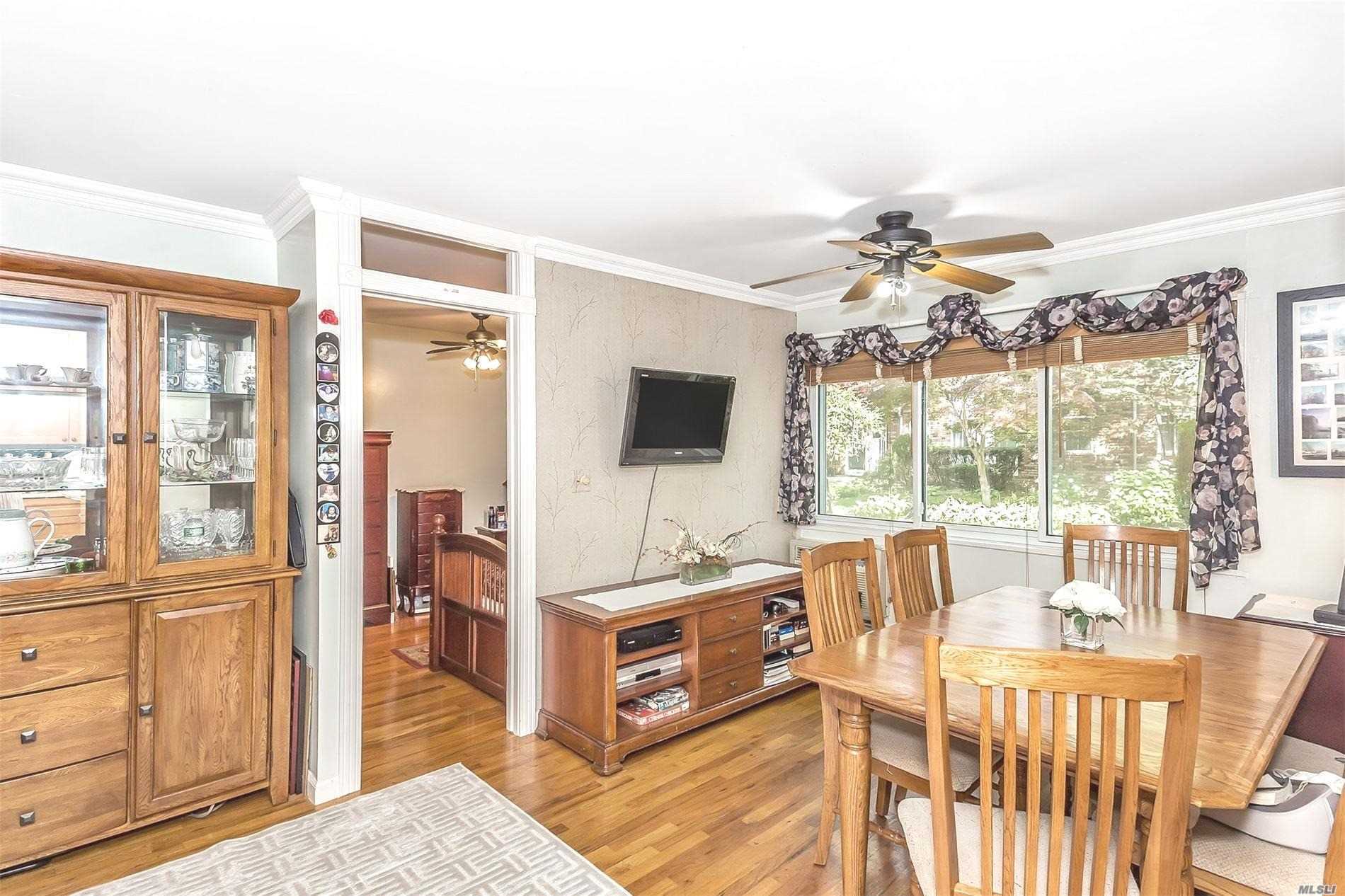 Rarely Available 1 bedroom! Located on the first floor in the Delaware Building with Garden views. Hardwood floor throughout, spacious layout, windowed kitchen, Large Living Room, Beautifully Renovated Bathroom. Meticulously Maintained Cooperative Development Within Oyster Bay , New York. near town and the beach.