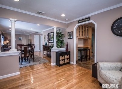 Move Right Into This Mint Exp Ranch With Open Floor Plan In The Heart Of Massapequa Village. Mid Block Location.Updated Kit W/Granite Counters. 200 Amp Electric. Hardwood Floors Throughout. Finished Basement. New Bath,  Gas Boiler & Cac. Come Inside Because This Home Is Larger Than It Appears.  Call Today For A Private Viewing.