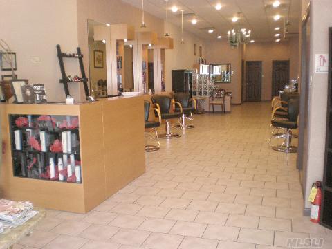 Beauty Salon Great Location Good Busines Oportunity With Great Following .Newly Renovated Fully Loaded With 6 Work Stations 2 Dryers 2 Wash Sinks 1 Bth. Price To Sale Great Deal. Just Walk In & Start Doing Business