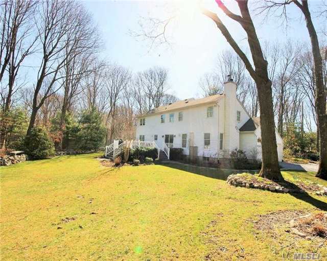 Minutes From Ferry, N Shore Beaches, Parks & Golf; Wonderful Colonial On A Private Road With 1.22 Acres Of Property. This Home Boast An Open Floor Plan, Formal Lr, Formal Dr, Den/Fpl, Eat-In Kitchen With Sliders To Rear Deck For Outdoor Entertaining! Upper Level: 3Brs, Hall Bath, Master Br W/Fbth. Full Bsmt For Additional Storage! Taxes W/Star $10, 494.87.