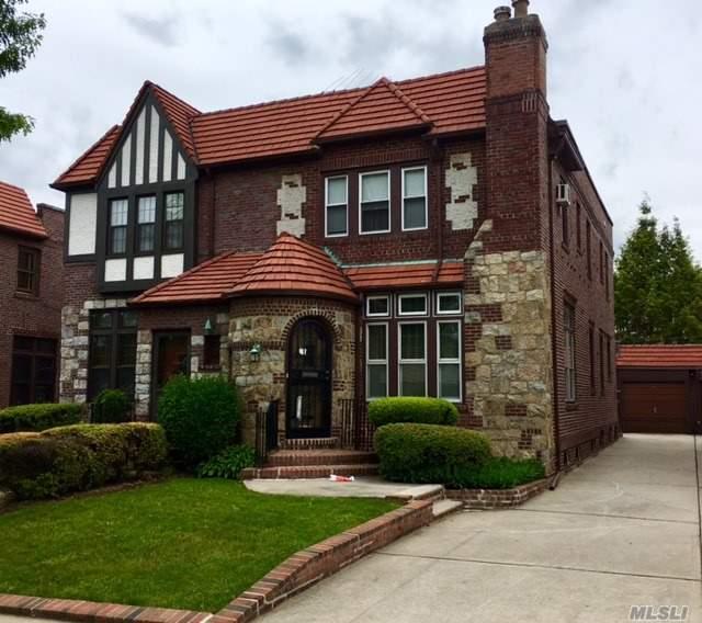 Charming 3 Bedroom, 1.1/2 Bath English Tudor On Lovely Treelined Street In The Heart Of Bayside. Needs Tlc. Sold As Is. Convenient To Everything