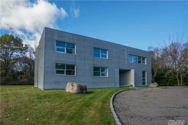 Modern Architectural Masterpiece Designed By Artist/Architect Harley Swedler. Recognized By Martha Stewart Living, Interior Design & Newsday. Situated On A Park Like Acre Plus. Open Floor Plan W/Outdoor Views From Every Rm. Extra Large Great Rm W/ Vaulted Ceiling. Amazing Nat Light Throughout. Featuring A 60Ft Skylight & Running Entire Length Of The Home. Syosset Sd.