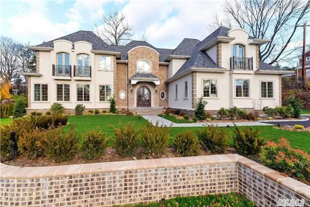 Exceptional 7000 Sq.Ft. Regal French Chateau On Over 1/2 Acre In Village Of Gne; 6 Brs/7, 5 Design. Ba Extraordinary Craftsmanship, Soaring Ceilings Coffered W/Architect. Details.2 Curved Dynasty Staircase, Chef's Ktch , Magnif. Mstr Su W/2 Wic & Terrace. Star Efficiency! Radiant Heat Fls, 9 Zns Heat/Cool Sys, 24 Hr Survel Sys, Pvt Police/Pool, Tennis, South / North Sd