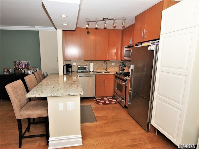 Totally Renovated., 1 Bed/1 Bath W/ An Open Kitchen . Spacious Open Concept, Custom Closets (Incl Walk-In), Over Head Lighting, Oak Floors,  Terrace W/ Se Water Views. 24 Hr Doorman & Security. On Site Shopping Arcade W/ Restaurant/Deli/Grocery Store. Beauty Spa, , Pool, Gym, Tennis & Party Room. Close To All Shopping And Transportation .  Total $969.74 W/O Garage