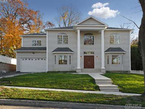 Magnificent New Construction-4000 Sqft Center Hall Colonial With 5 Brs & 3 Full Baths On The Second Floor. Gourmet Eat-In-Kitchen With Butler's Pantry, All Pella Windows, Coffered Ceilings, Bay Windows, Custom Moldings And Much More All On Oversized Property. Must See!