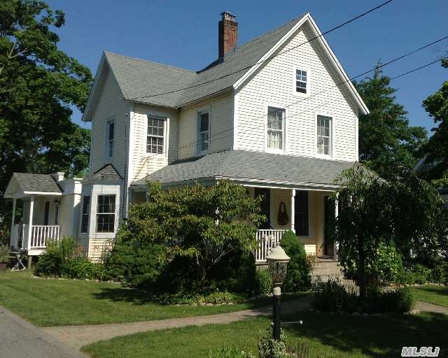 South Of Montauk Location On Historic Block Ready For Summer Entertaining.Walk To Beach, Library,Dining And Shopping.3 Br,2 Bath Renovated 1876 Vic. Farm House W/Hw Floors Throughout,Cherry/Granite Kit., Walk-In Pantry, Dr W/ Original Wood-Burning Brick Fpl.,Geat Rm. For Entertaining,Rear Wrap Porch W/Stone Patio And Fire Pit. 2 Car Gar. And Tons Of Updates!