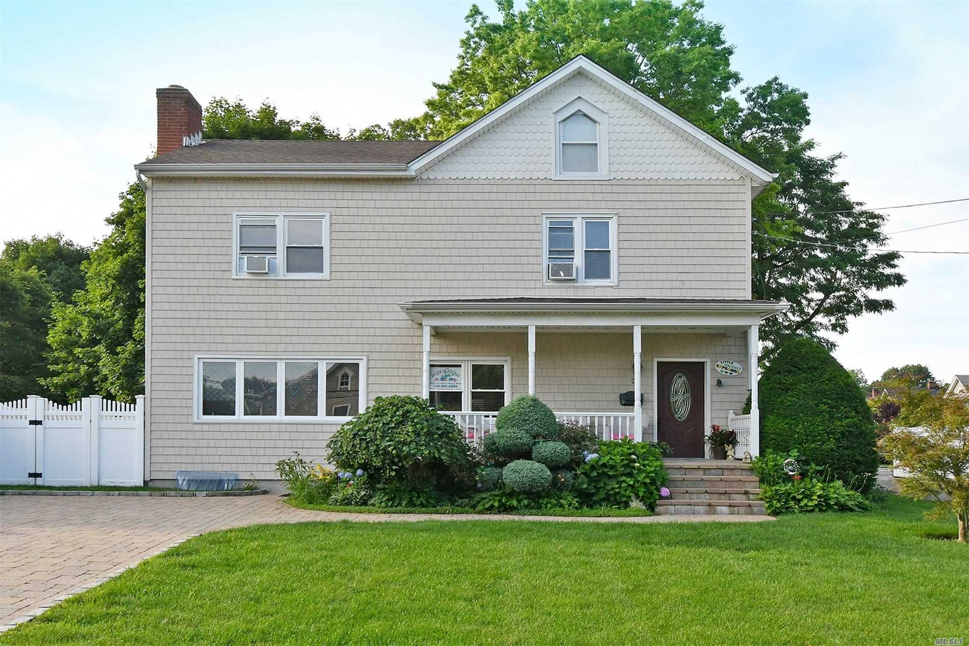 Magnificent 7 Bdrm Colonial Lovingly Maintained Inside and Out Featuring Current Permitted Use As An Active Daycare - 2 Flrs, Poss 2 Family W Variance, Hardwood Floors Throughout, 1st Flr-Livingrm, EIK, Diningrm/ Sunrm, Master Bdrm W/Fireplace , 2 Bdrms, FBth, 2nd Flr-Livingroom, 4 Bdrms, FBth, Full Finished Bsmnt W/FBth, Laundry, Utilities, Storage, Two Lrge Rooms W/Outside Entrance, Att.Shed & Outside Shed,  Must See! Close To Downtown Restaurants, Theatre, Parks, Beaches, Golf Course!