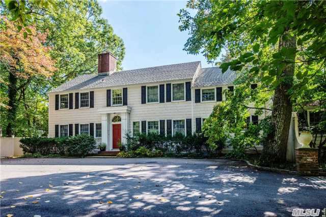 Classic Colonial Is Graciously Set On 3.8 Acres In The Inc.Village Of Laurel Hollow. Large Principal Rooms For Entertaining , All Bedrooms Have Private Bths, Separate Guest Suite, Lower Level W/Large Entertaining Room Opens To Property With Patio, Tennis Court And Pool.Village Beach And Mooring Rights. Csh Sd#2