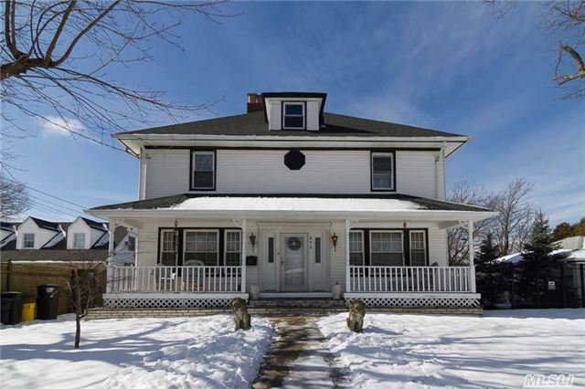 Large Old World Colonial On Oversized Property Featuring Entrance Foyer, Large Family Room W/Porcelain Tile,  Flr, Fdr, 3 Bedrooms Total Including An Oversized Mbr, 2 Full Baths, Finished Basement, 2 Car Garage, Roof & Gas Boiler Less Than 10 Years, Close To Lirr & Shopping, Massapequa Sd # 23,  Lockhart Elementary School, Basic Star $1255.