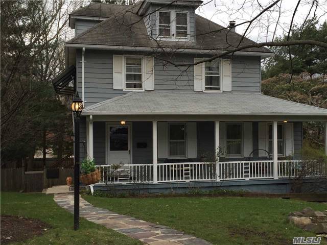 Front Porch Colonial With Old World Charm Set On 107' Deep Property In Lovely Beacon Hill Section. Beautiful Foyer With Staircase To 2nd Floor . Large Living Room And Formal Dining Room With Bay Windows. Kitchen Overlooks Deck And Backyard. Back Staircase Also Leads To 2nd Floor And Large Attic . So Convenient To Town Shops, Restaurants, And Lirr (Last Stop)