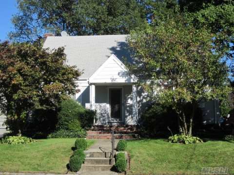 Center Hall Style Cape Beautifully Done With New Kitcehn And 2 Baths (1 New). Large Family Room With Sliders To Yard, Directly Off Of Up To The Minute Kitchen With Granite Counters, Glass Back Splash, Breakfast Bar And Stainless Steel Appliances. Basement, Playroom And Office. Oversized Property With New Patio.