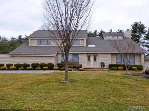 Striking Extra Spacious 5 Bedroom,3.5Bath Center Hall Colonial. Soaring Ceilings,L/R Opens To Enormous Den W/ Fireplace.Granite/Wood Eik W/Sliders To Flat Acre W/ Pool And Trex Deck. Sunny, Open Floor Plan.Full Basement, 2 Car Garage, House Faces South.