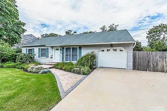 Pristine Exp. Ranch South Of Montauk Hwy. On Quiet Street. 4 Br,  3 Bath With Central Air Conditioning And Room For Mom (W/Permit). Rear Deck With Gas Grill & Hot Tub,  4 ' Crawl Has French Drain & Dehumidifier,  Electric Garage Door Opener. Great Yard Very Private.