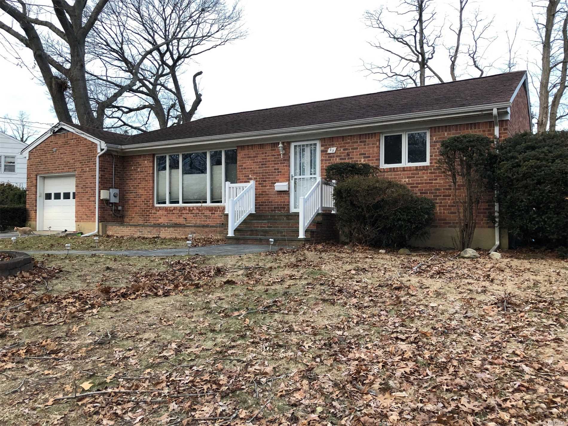 Lovely Brick Ranch On Oversized Fenced Property. Spacious Light And Bright Living Room Overlooking Front Yard. New Kitchen W/ Dining Room. 3 Bedrooms, Bathroom, New Laundry Room, New Anderson Windows. Full Basement. Large Wood Deck, Attached 1 Car Garage. Oil Heat, Tank In Basement. Cac, New Cesspool Walking Distance To Bayville Beach , Restaurants And Entertainment