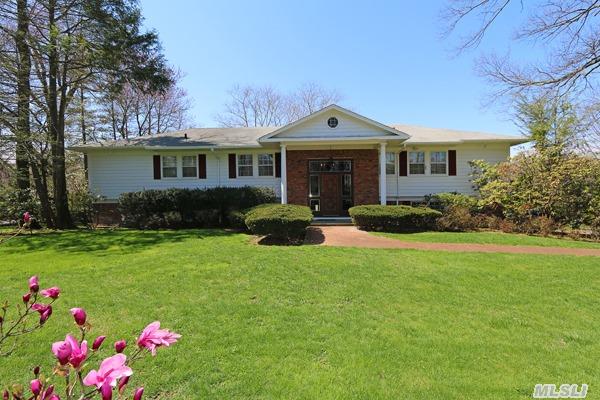 Meticulously Maintained Ranch Home! Main Level Offers Vaulted Cathedral Living Room, Formal Dining Room, Eik, 4 Br's & 2.5 Baths, Laundry & New Covered/Skylite Deck. Walkout Lower Level Features Den W/ Wood Burning Fireplace, Playroom, 5th Br, Full Bath. Newly Surfaced Tennis Court, Brick Patio Surrounding Glamorous Gunite Pool And Shed.