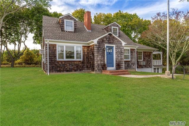 Charming North Fork Cottage In Beach Community - This Enchanting 3 Bedroom 2.5 Bath Cedar Shake Cape Is Set On A Beautiful .65 Acre, Backed By Wooded Preserve With Natural Pond Views In The Popular Beach Community Of Bay Haven. Great Beach, Park, & Location!