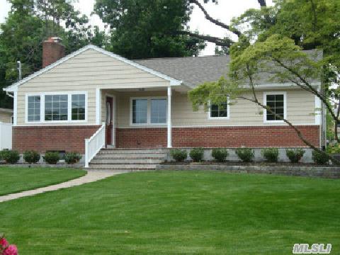 Totally Renovated Beautiful 3 Br Ranch With New Kitchen,  Bath,  Windows,  Roof And 2-Car Garage.  Set On Oversized Property Located On Quiet Cul-De-Sac Residential Street W/Room For A Pool.