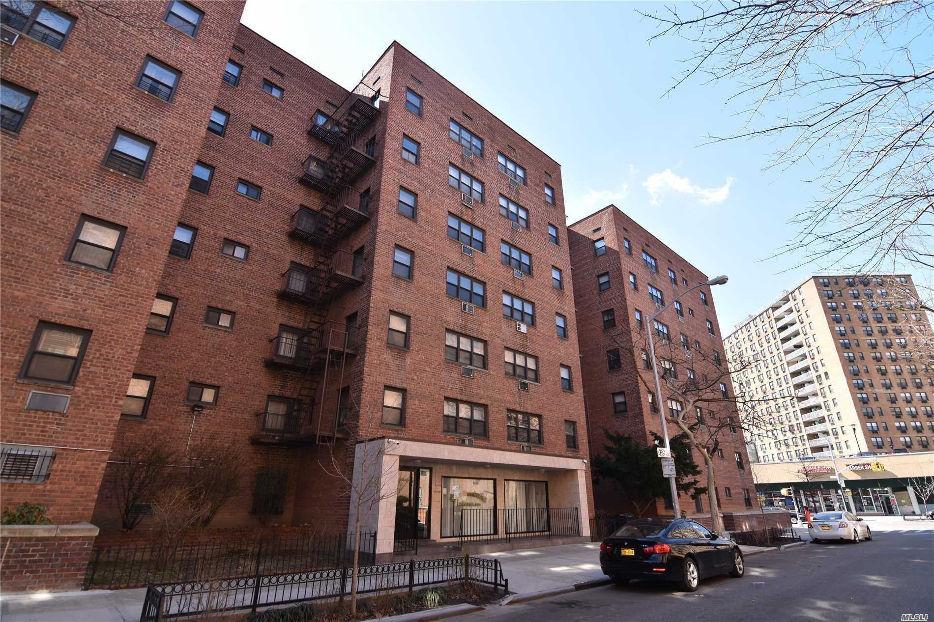 Sale may be subject to term & conditions of an offering plan.  This Studio apartment was totally renovated 5 years ago with New hardwood floor,  kitchen and bathroom. Maintenance fee includes all utilities. Close to all major highways and buses to NYC.  7 Minutes walk to Rego shopping Center and Walking distance to Queens Center Mall. Private Parking (waiting list).