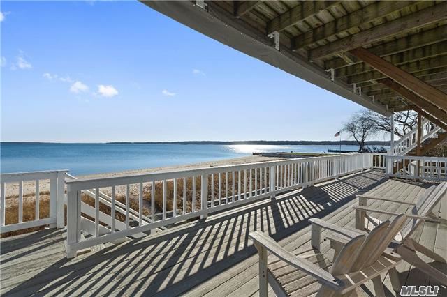 Stunning Beachfront Home Offering 6 Br, 4 Ba In The Sought After Founders Landing Section Of Southold. Enjoy Your Very Own Sandy Bay Beach As Well As Breathtaking Views Of Shelter Island. 4 Decks Provide Plenty Of Space To Entertain, And The Property Is Convenient To All The North Fork Has To Offer.