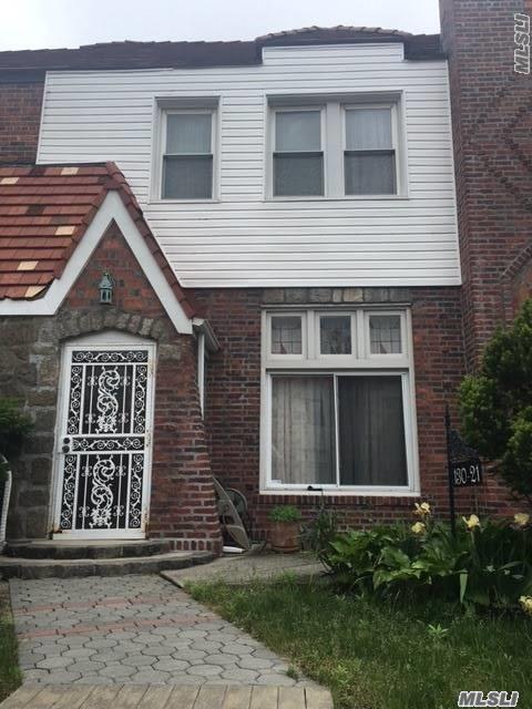 Beautiful Attached House With 3 Bedrooms In Laurelton. Spacious First Floor With Hardwood Floors, Formal Dining Room And Eat In Kitchen. Upstairs 3 Bedrooms And Full Bath. Convenient To All.
