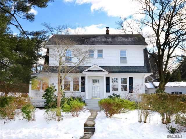 Handsome 4 Br Colonial Located On A Quiet Sea Cliff Lane, Featuring A Granny Porch, 1 Car Detached Garage, New Heating, And Some New Windows Have Been Replaced. North Shore Schools, Beach Privileges