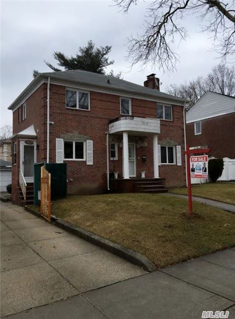 Top To Bottom Renovated  Colonial House Located  In Jamaica Estates. The First Floor Hosts A Foyer Leading To  Large Living Area And Formal Dining Room,   Large  Eat In Kitchen,  1 Bedroom And  Half Bath.  The Second Floor Features  4 Large Bedrooms Including Master Suite  And 1 Full Bath. The Basement Is Fully Finished With  Laundry Room. There Is 2 Detached Garages.