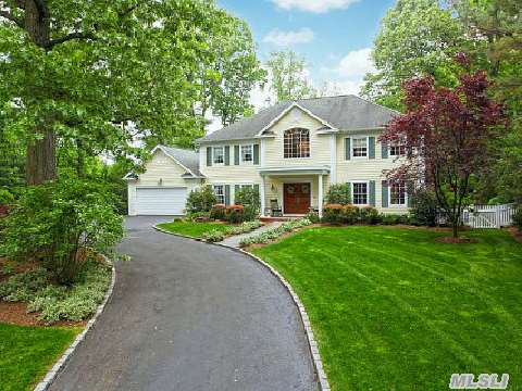 Elegant Colonial W/Circular Driveway Set On Shy 1.5 Acre Prop W/Heated Pool. Stunning 22' Vaulted Foyer. Large Custom Gourmet Kitchen W/Breakfast Rm. Oversized Fam. Rm. W/Fpl. Addt'l Fpl. In Library. Large Fdr. 2nd Flr. W/Mbr Suite Plus 3 Addt'l Br's & 2 Baths. Addt'l Option To Purchase House Furnished. Private Homeowners Association, Beach & Tennis Offered.