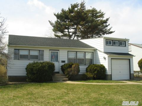 Ranch Home In Bethpage School Dist. Featuring 3 Bedrooms, Eat In Kitchen, Dining Room.Full Bath.  Part Finished Basement. Attached Garage. Gas Available Meter In House Capped And Not Used.