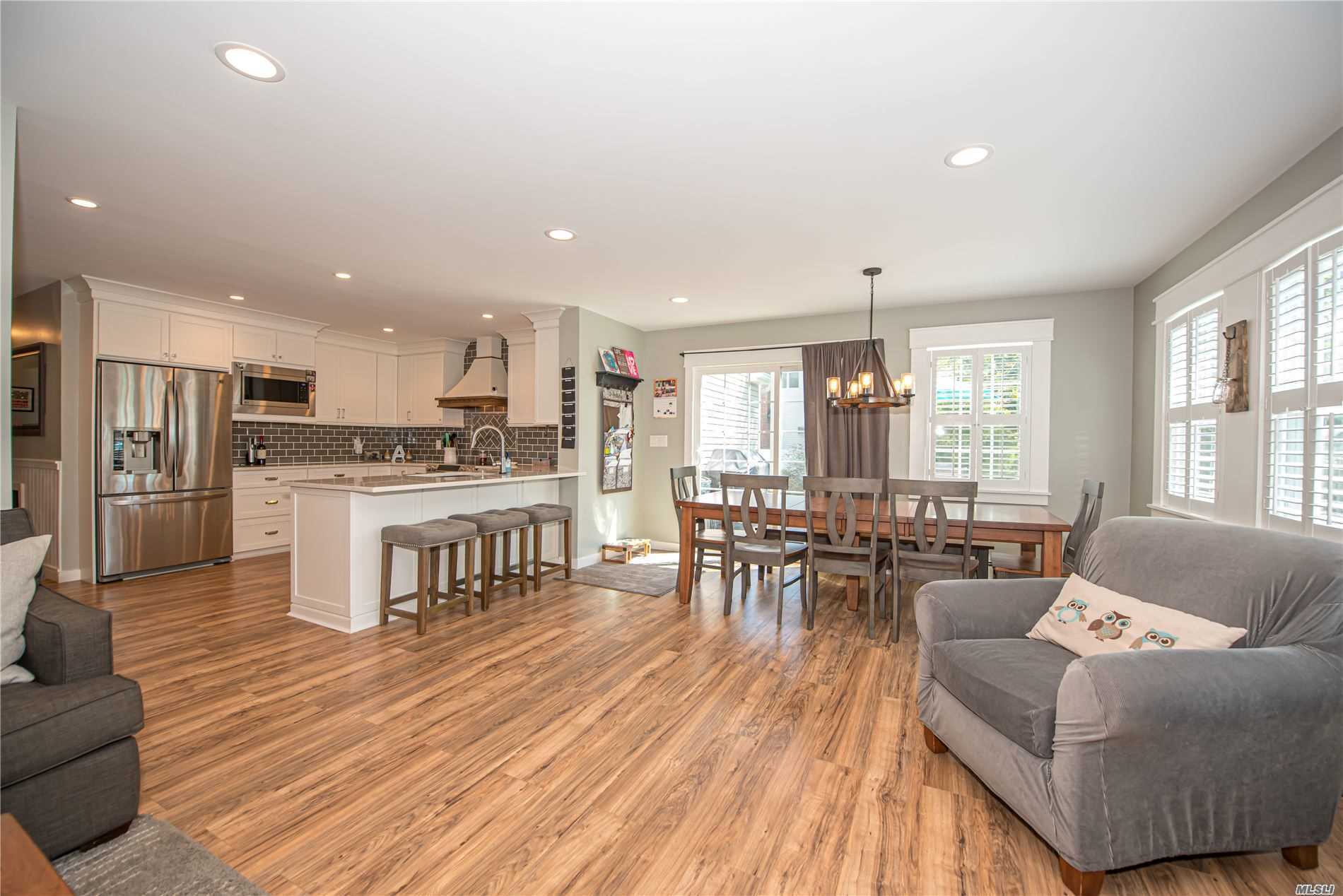 Beautifully Updated Home In East Islip School District. Features Gorgeous Kitchen, Open To Great Room With Wood Burning Fireplace, Master Bedroom With Master Bath (New) + Walk-In Closet. Second Floor Has Potential Apartment W/ Outside Entrance. Proper Permits Needed. 100X200 Landscaped Property, 12&rsquo;x24&rsquo; Shed, Trex Deck, & Dog Run.