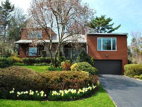 Located In The Prestigious Waterfront Village Of Saddle Rock,This Magnificent One Of A Kind Home Sits On 1/3 Prof Landscaped Acre! Custom Designer Decor Throughout This 5Br,5Full Bathroom Home. Vaulted Lr,Fdr W/Wood Fls.Eik,Lower Level Fam Room W/Wet Bar,Fp,Guest Rm & New Full Bath.2Room Master Suite,Plus 3 Add Br & 3 Full Bths. Finished Bsmt,2 Car Grg.Pool & Tennis Area.