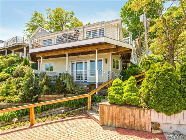 Fabulous Hamptons Alternative. Million Dollar Views Of Li Sound And Hempstead Harbor From Every Room. Totally Updated 2Br/2Bath Waterfront Beach Cottage. New Kitchen/Granite Counters, Top Of The Line Appliances, Updated Bathrooms, Gas Fireplace, Hw Floors. Total Of 41 Homes On Coop Land.