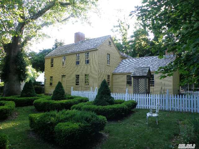 Remarkable 1690'S Doctor's Home Renovated With All Modern Conveniences Including Chef's Kitchen And Cac While Retaining Its Colonial Charm. 5 Beautiful Fireplaces,  Spacious Classic American Eat In Kitchen. Classic Landscaped Gardens & Vegetable/Herb Garden,  All In The Center Of North Fork Wine Country. Brick Patios And Many Indoor And Outdoor Private Spaces.