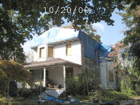 Fire Damage.  House Sold As Is.