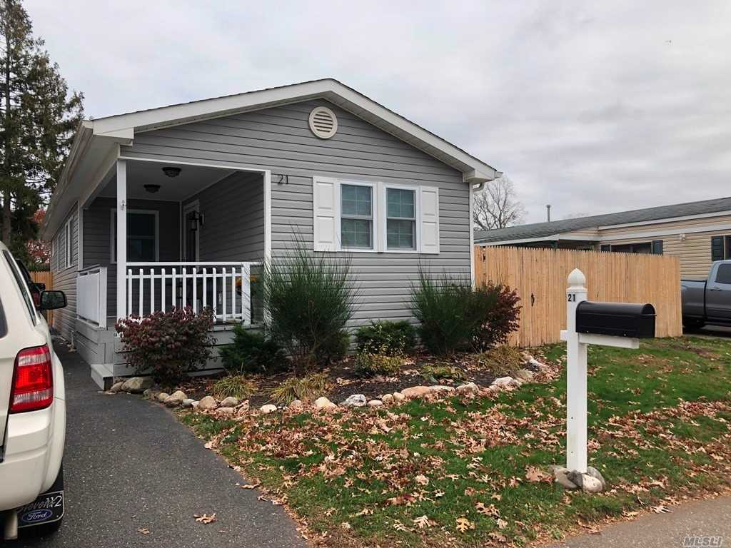 Here Is Your Chance To Own Your Own Home. 3 Bedrooms, Full Bath, & Fenced in Yard. Radiant Heating Throughout, Kitchen All Renovated in 2012, Deck, Patio & Storage. Land Lease Approx $1018 Per Month Includes Property Taxes, Water, Sewer, Snow Removal & Garbage.