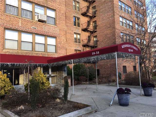 Spacious And Bright 3 Bedroom, 2 Bath Corner Unit, Ranch House Style Living. Master Bedroom With Master Bath. Many Closets, Includes 2 Walk-In Closets. L-Shaped Living And Dining Room. Hardwood Floors. Great Parking Spot Only $26. No Flip Tax. Express Bus To Nyc And Q28 Bus To Flushing.