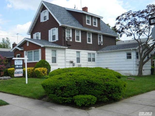 Detached Three Story Two Family. Corner Property With Lots Of Potential. Second And Third Floor Can Be Used As A Duplex Apartment. New Roof,  And Much More. Convenient Location,  Close To City And Express Buses,  Parkways,  Shopping And House's Of Worship. School District 26.