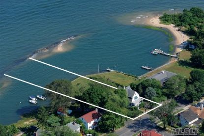 Stunning Bayfront Location With Its Own Barrier Beach. Extraordinary Combination Of Seaside And Historic Greenport Village Living. Harbor Views,  'Widows Hole.'