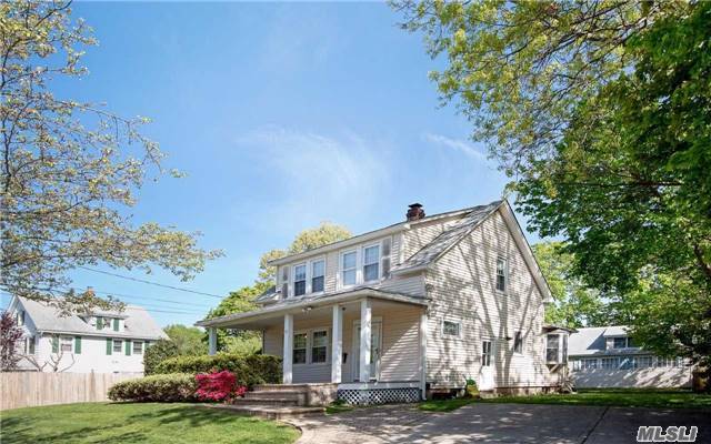 Legal Cottage On Property, Living Room, Dinning Room, Full Bath, Large Room, Loft. Quite Tree Lined Street. Near Rail Road, Long Island Expressway, N.S.P, Roslyn Schools.